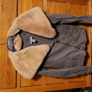 Marrakech Moro style jacket with faux fur collar size M